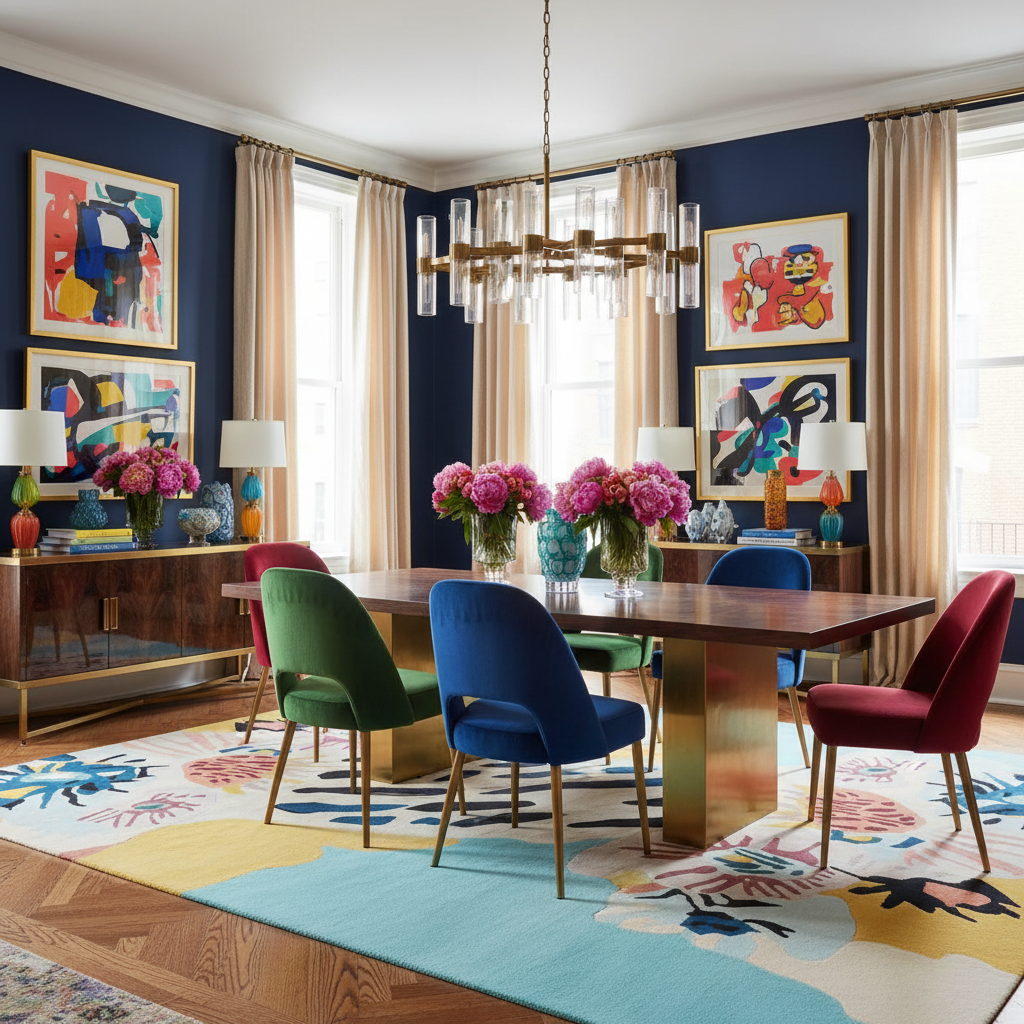 Groovy Garden Forms Hand Tufted Rug