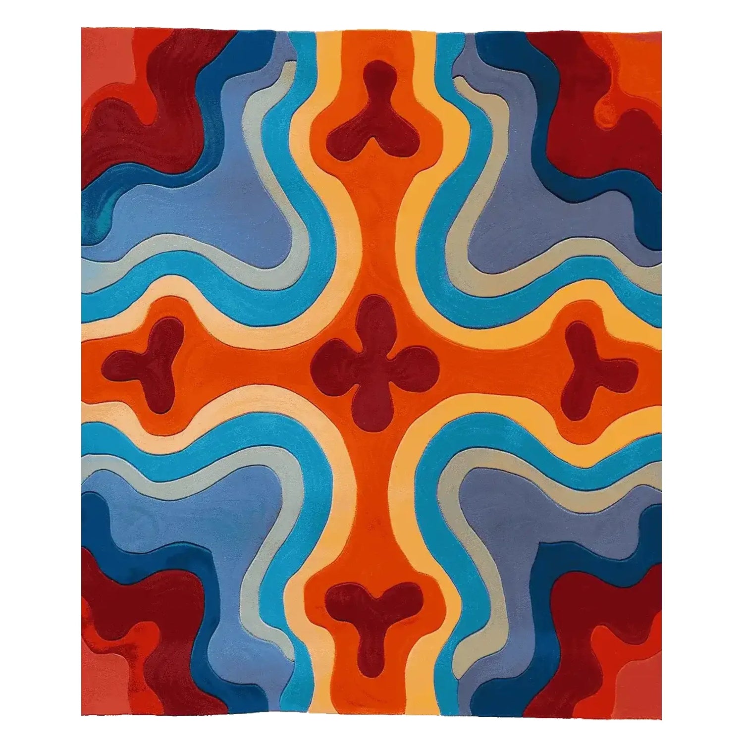 Groovy Heat Map Hand Tufted Rug