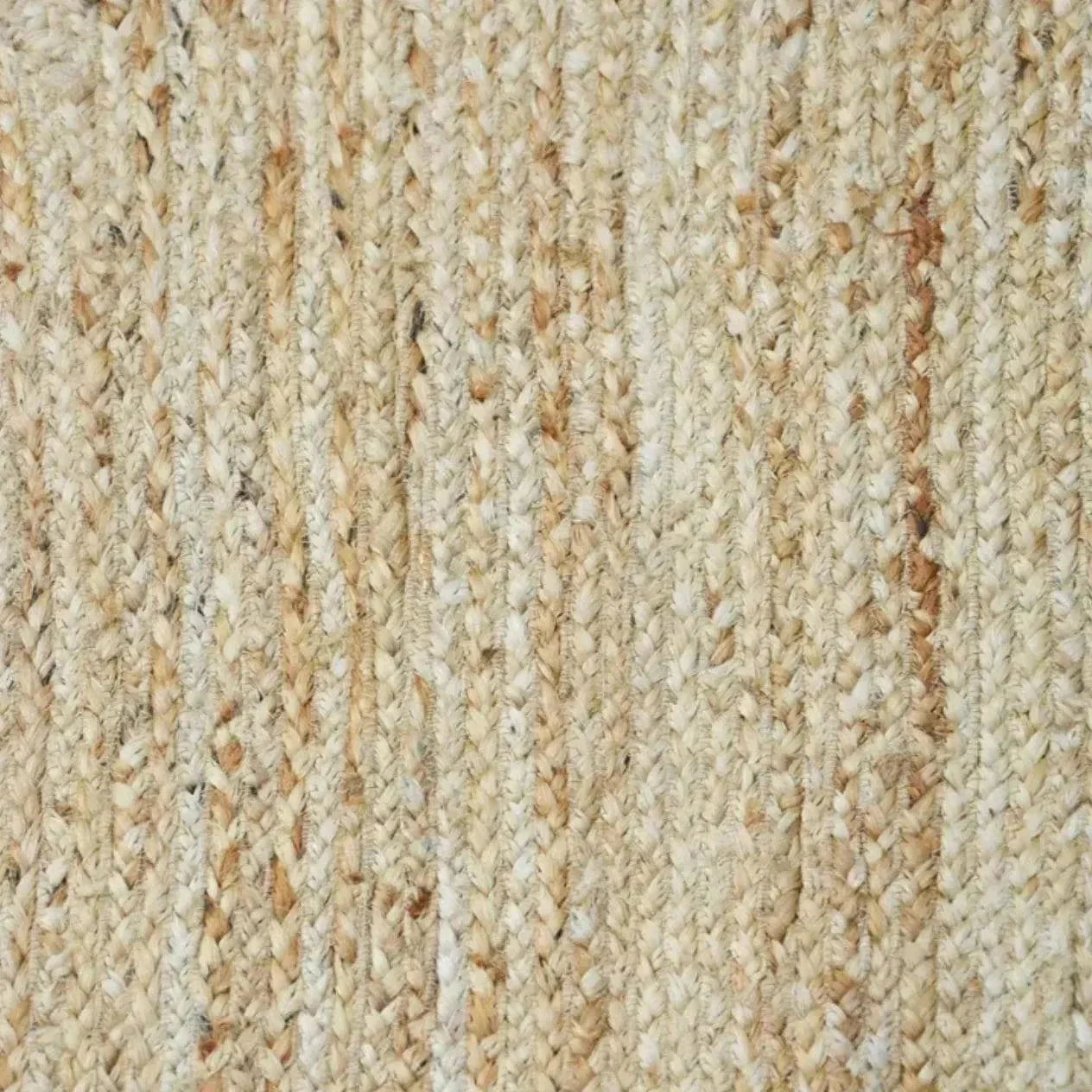 Handmade Sky Blue Scalloped Jute Rug 6' x 9'