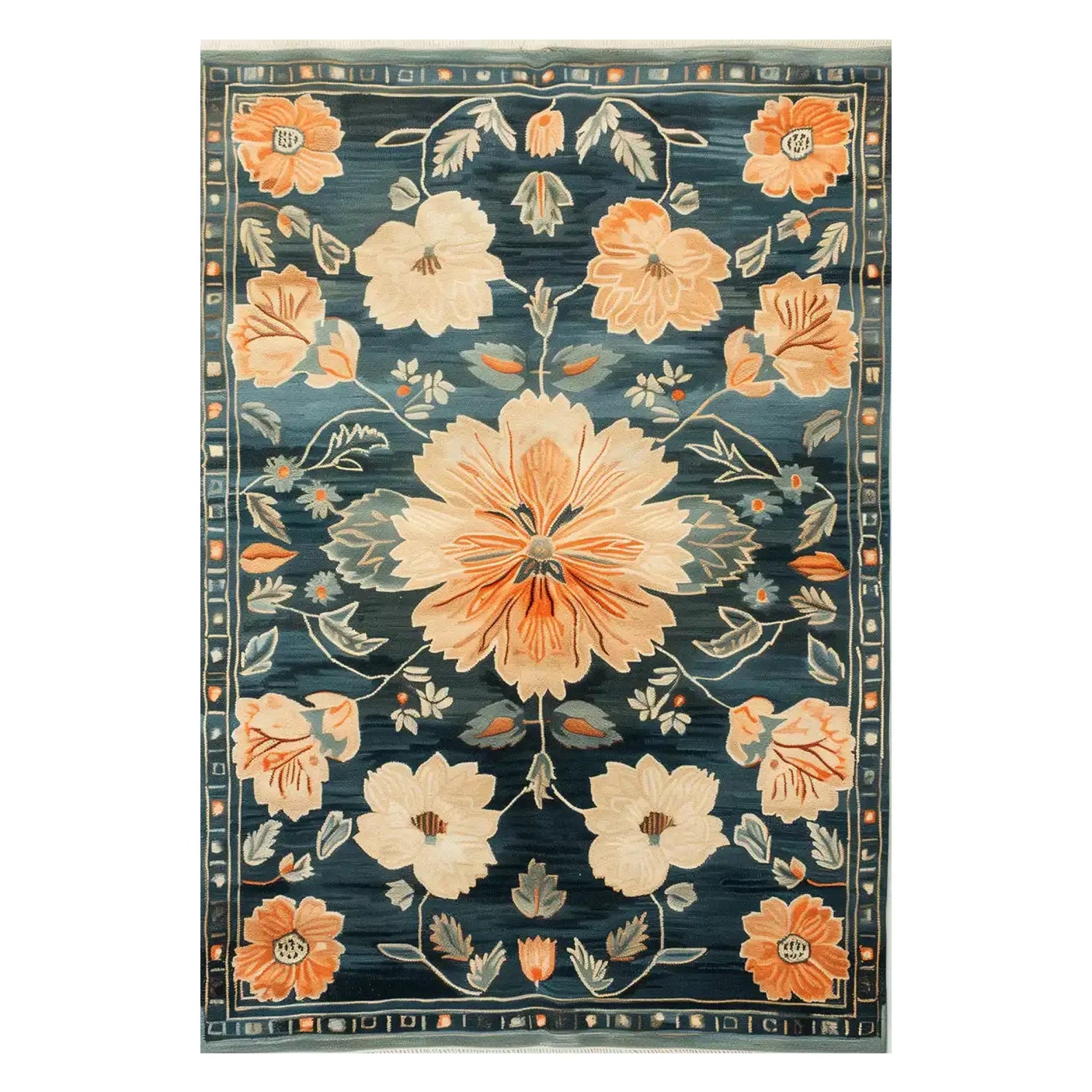 Heritage Bloom Hand Tufted Wool Rug
