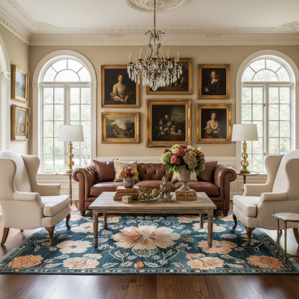 Heritage Bloom Hand Tufted Wool Rug