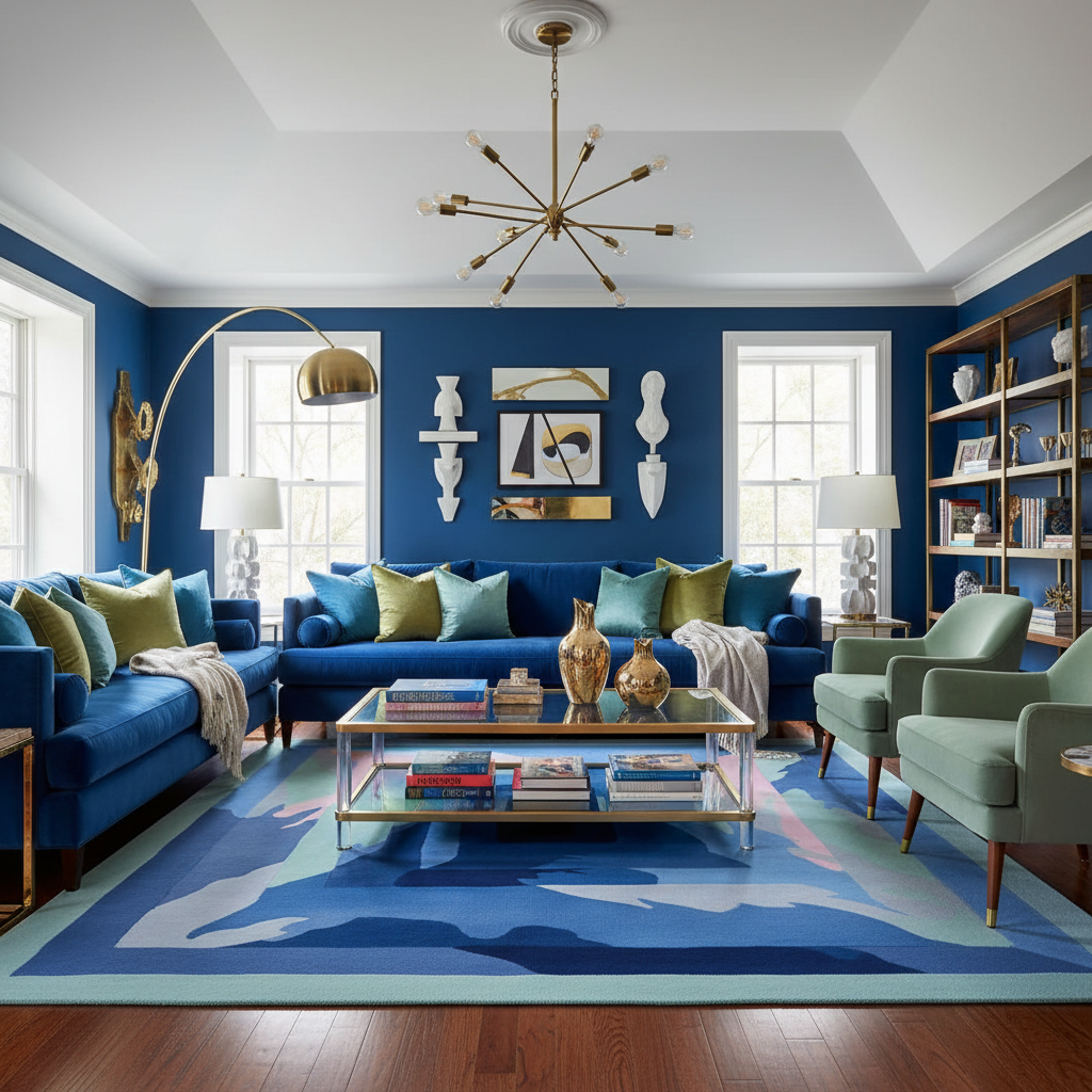 Icebound Dream Field Hand Tufted Rug