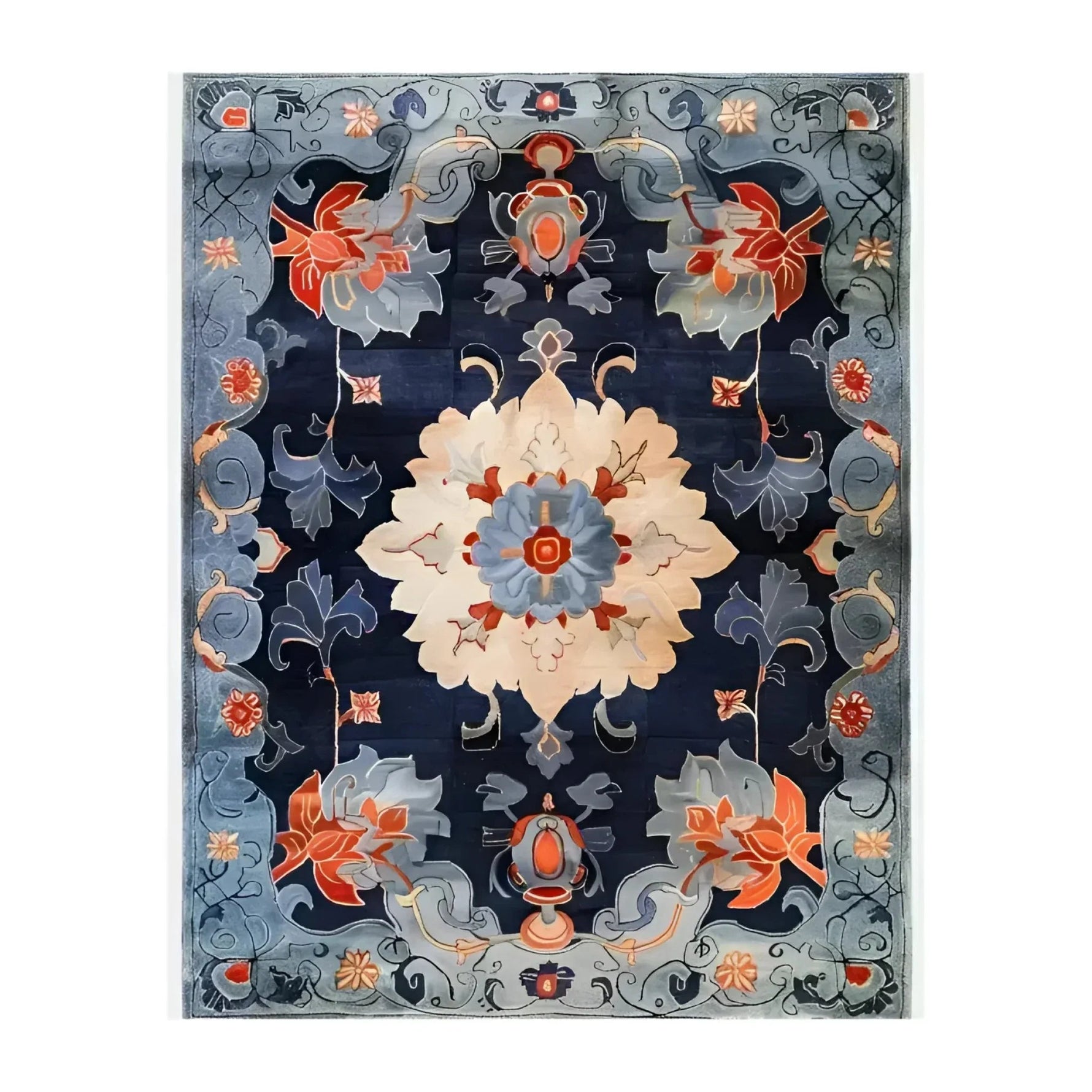Imperial Garden Hand Tufted Rug 1 - 1001 Knots