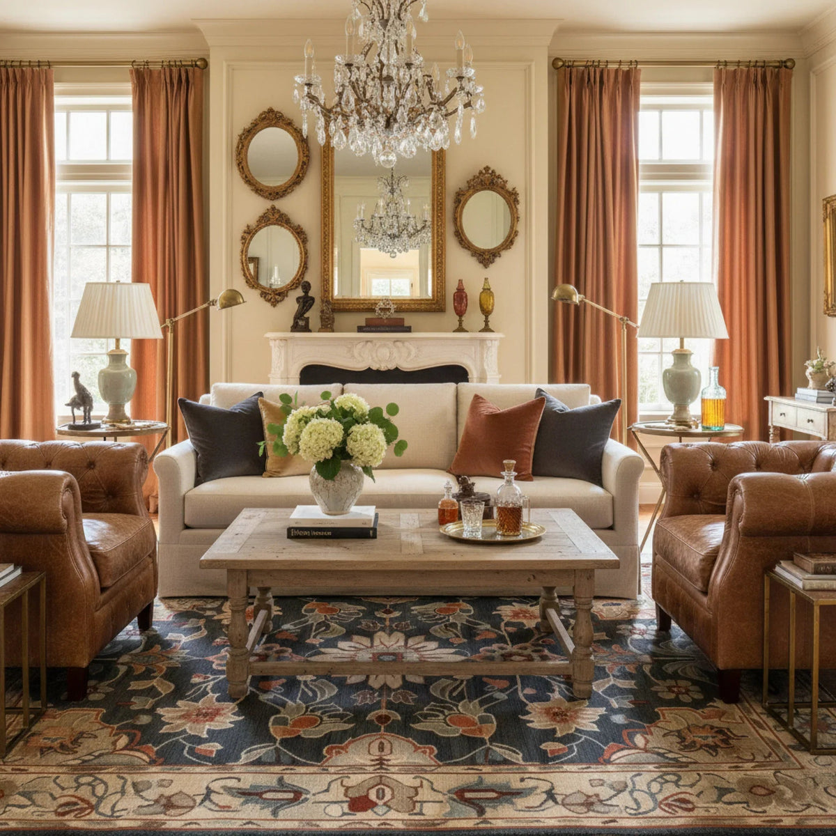 Imperial Garden Hand Tufted Wool Rug - Blue 2 - 1001 Knots
