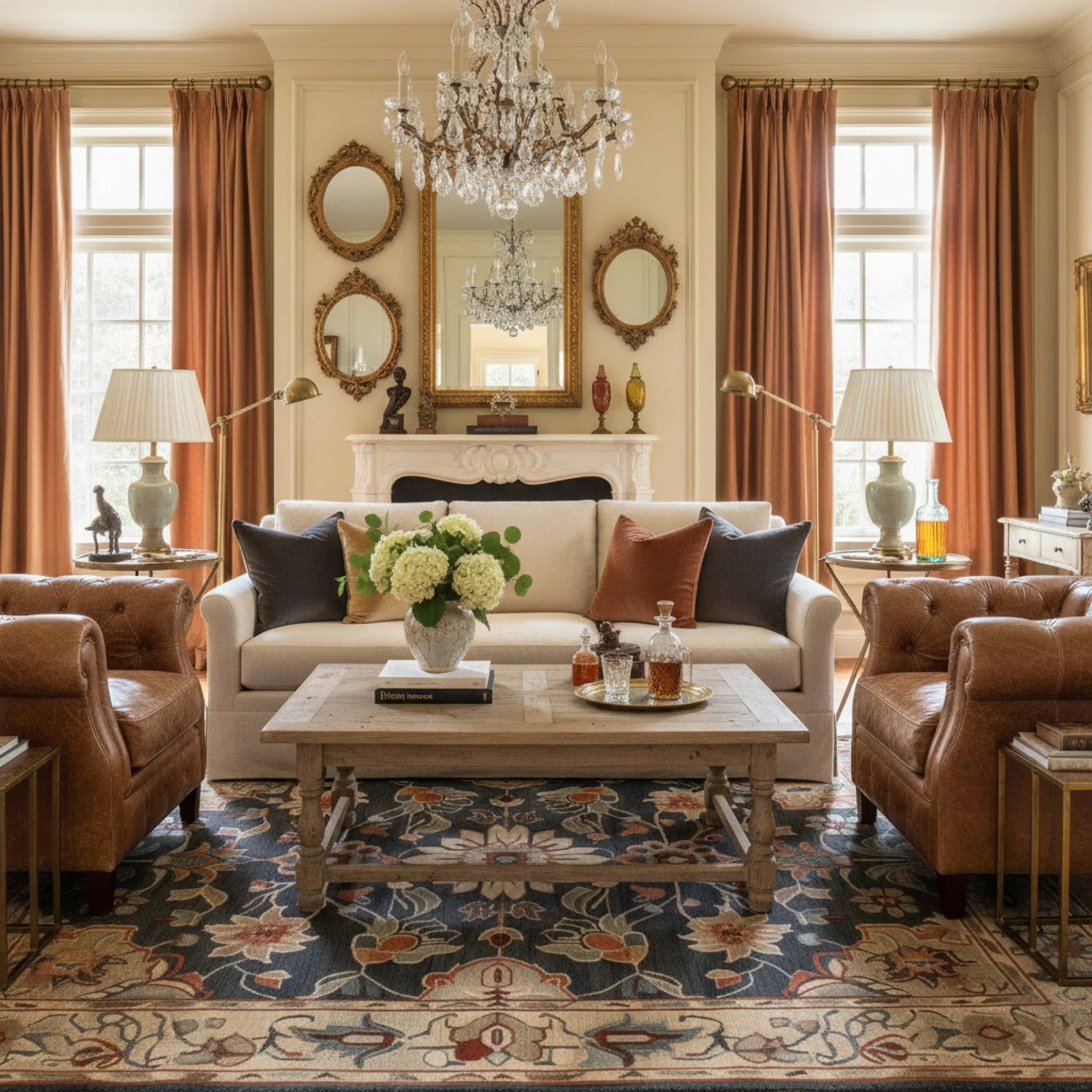 Imperial Garden Hand Tufted Wool Rug - Blue 2 - 1001 Knots