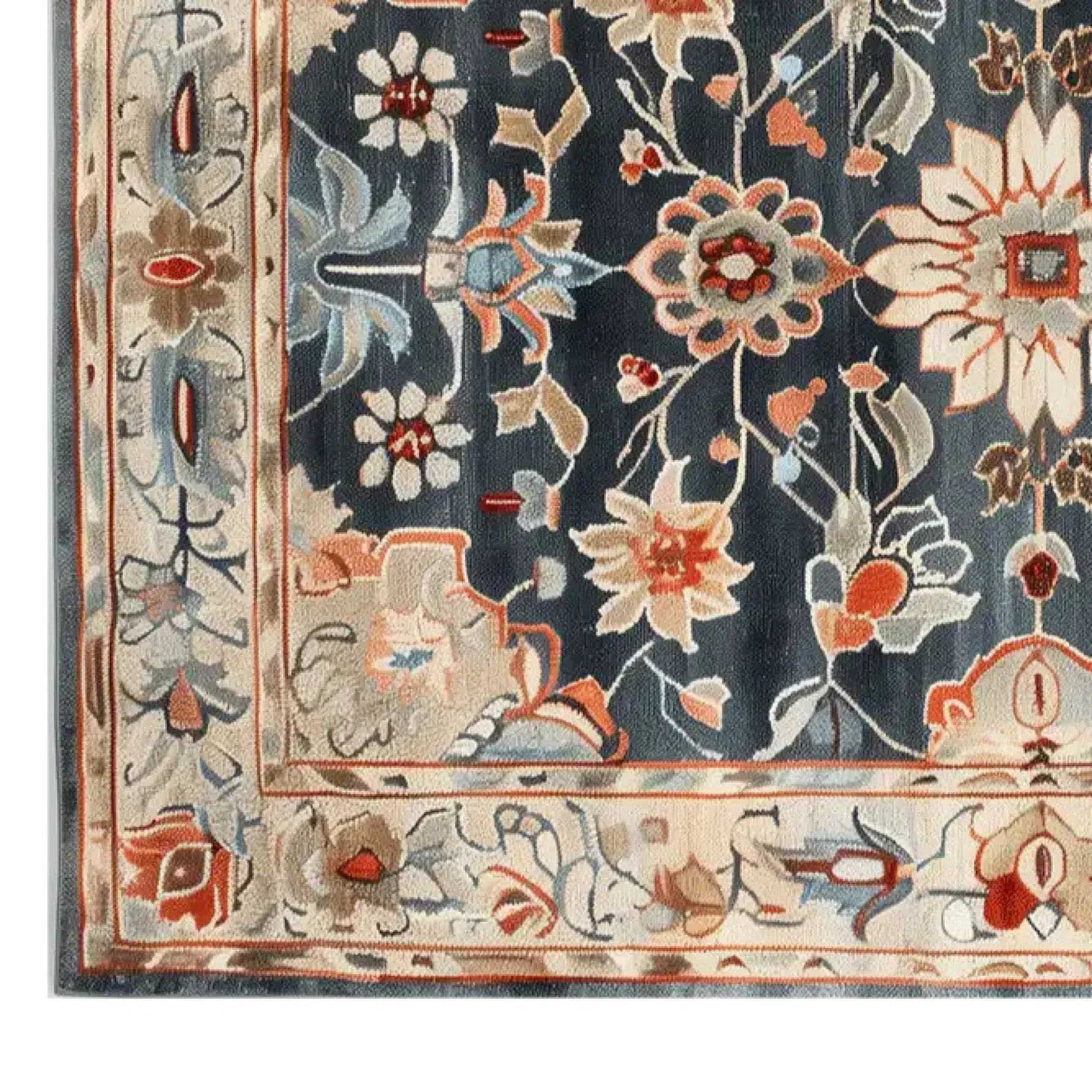 Imperial Garden Hand Tufted Wool Rug - Blue 4 - 1001 Knots