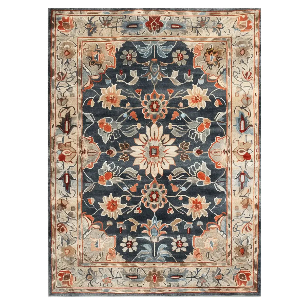Imperial Garden Hand Tufted Wool Rug - Blue 1 - 1001 Knots
