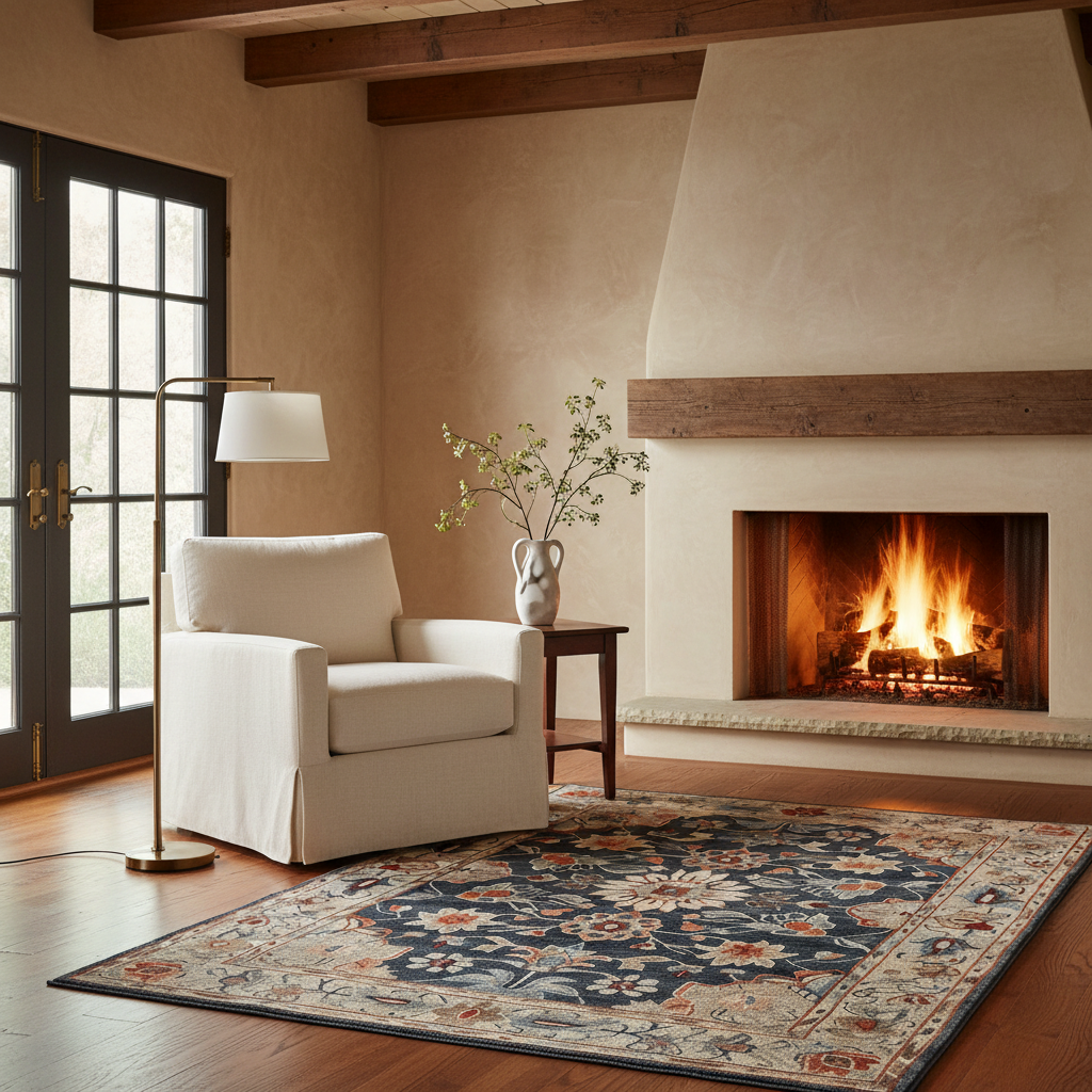 Imperial Garden Hand Tufted Wool Rug - Blue