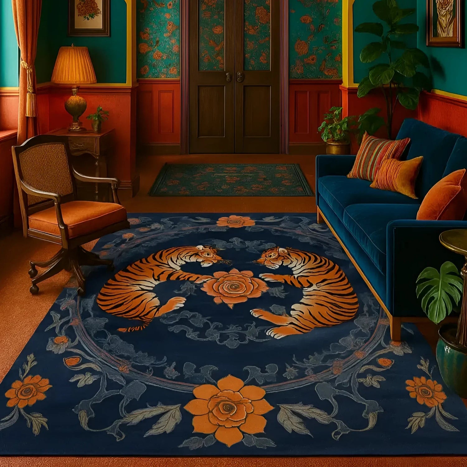 Imperial Guardians Hand Tufted Rug 2 - 1001 Knots