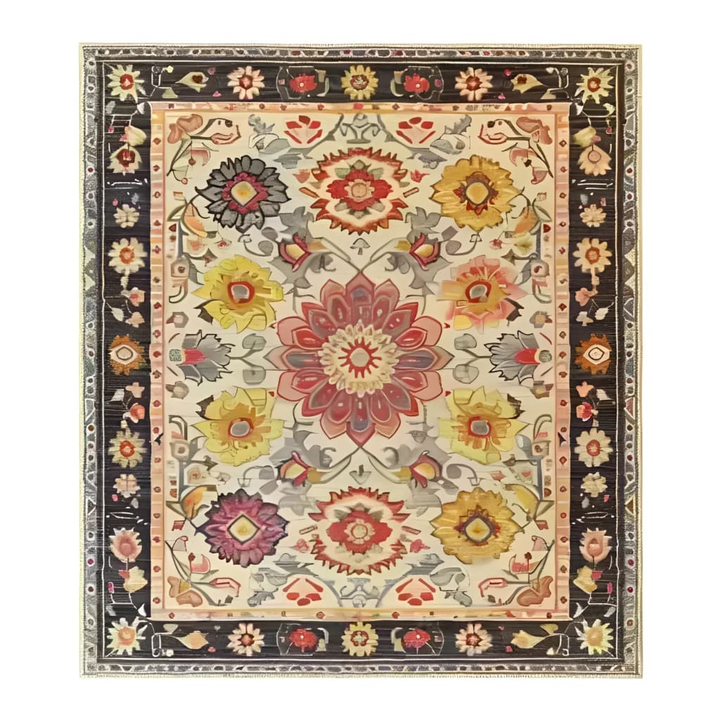 Intricate Tapestry Hand Tufted Rug