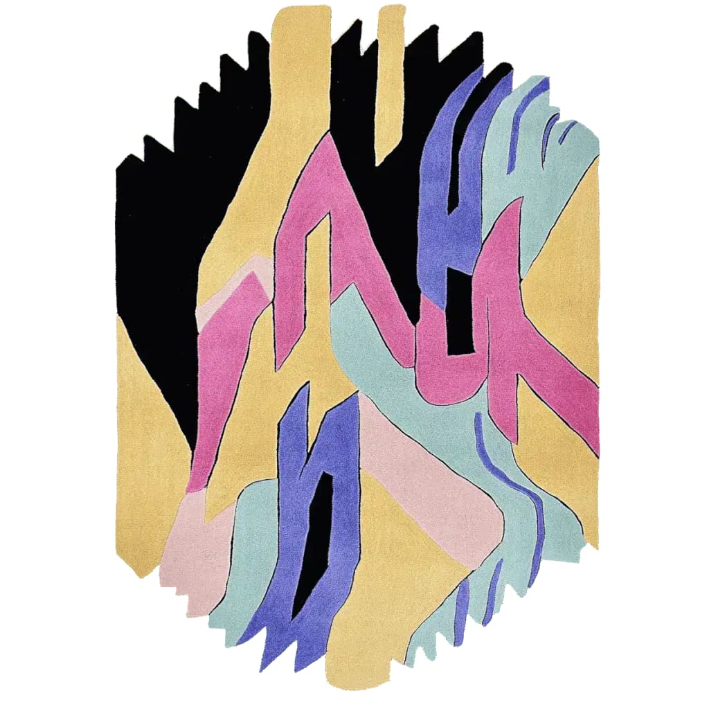 Jagged Rhythm Dream Hand Tufted Rug