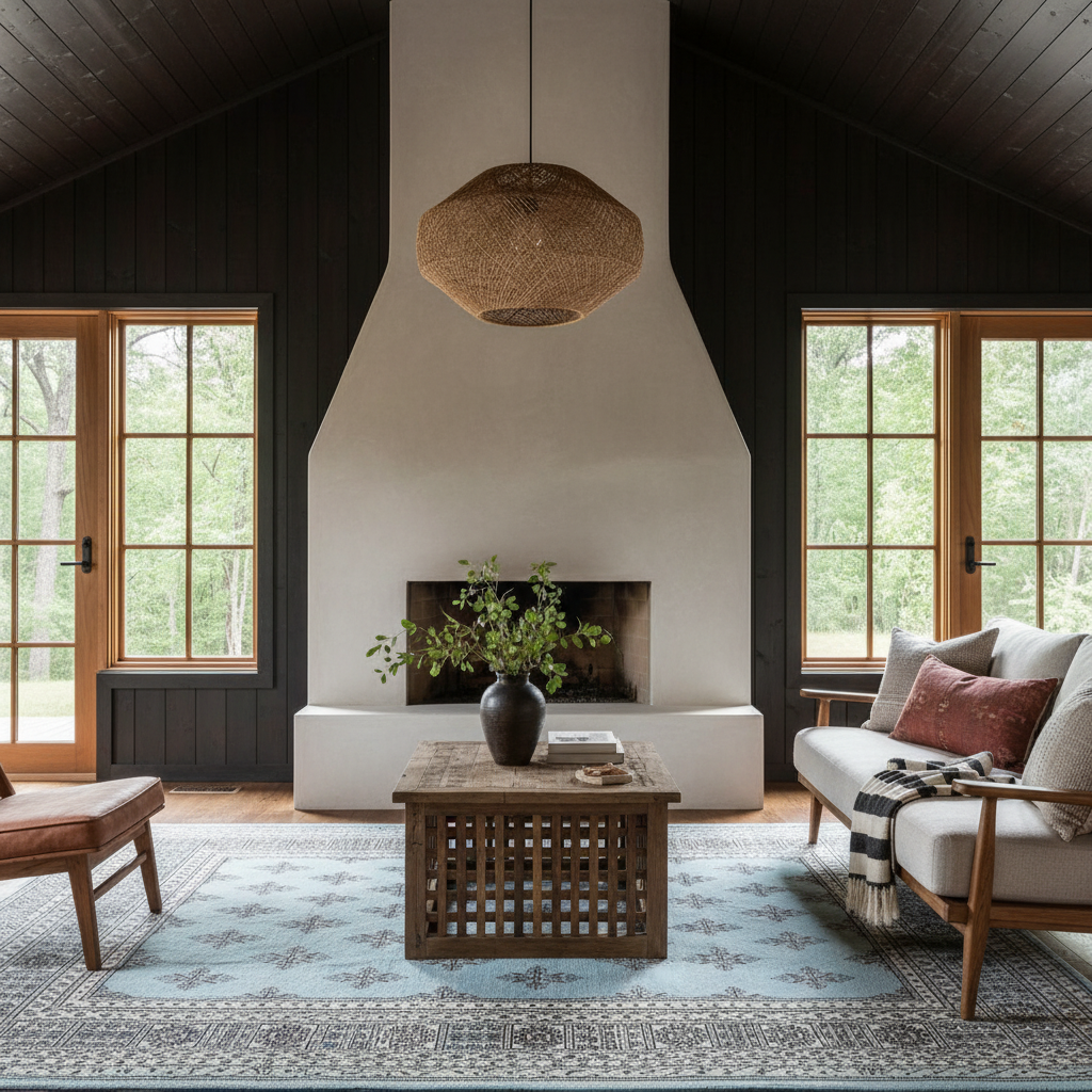 Javarak Blue Hand Knotted Area Rug
