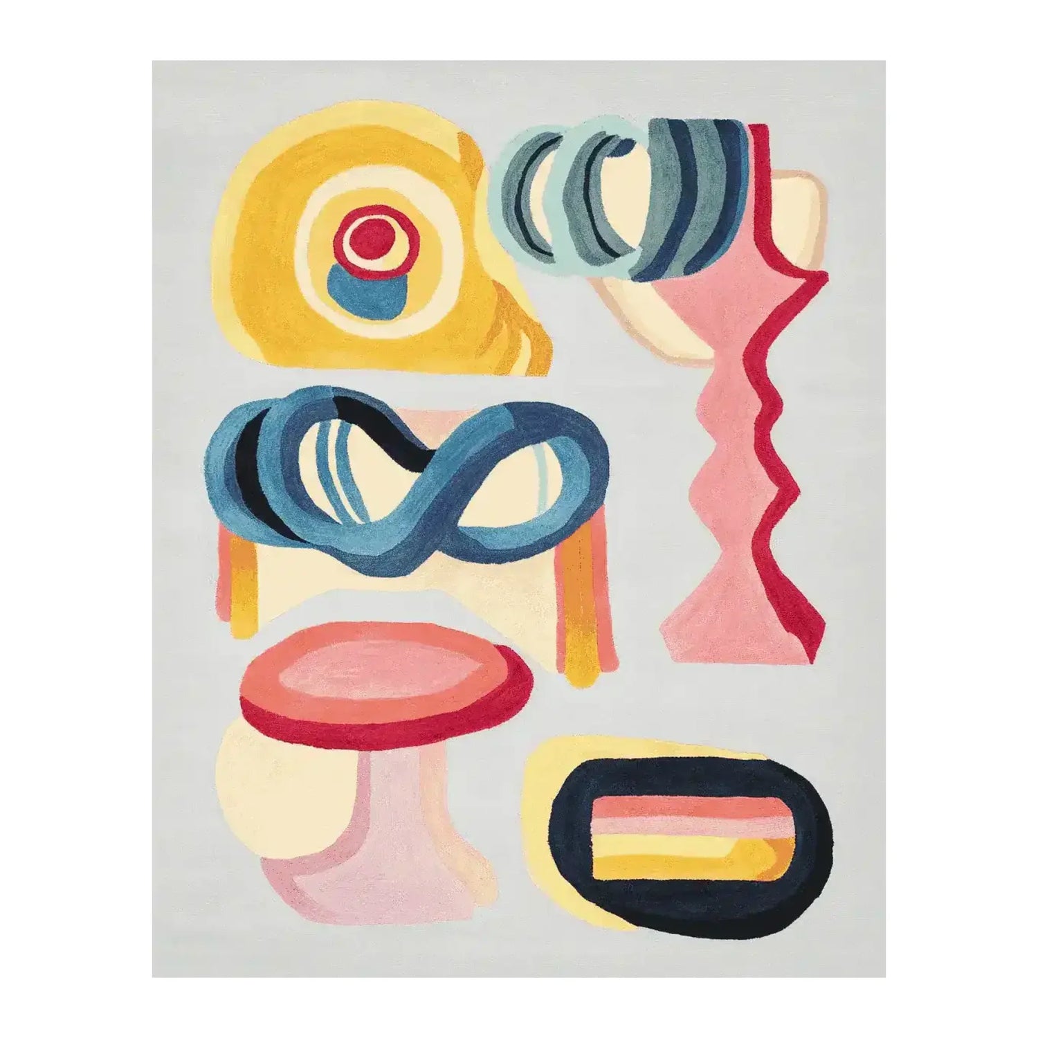 Joy Shape Parade Hand Tufted Rug