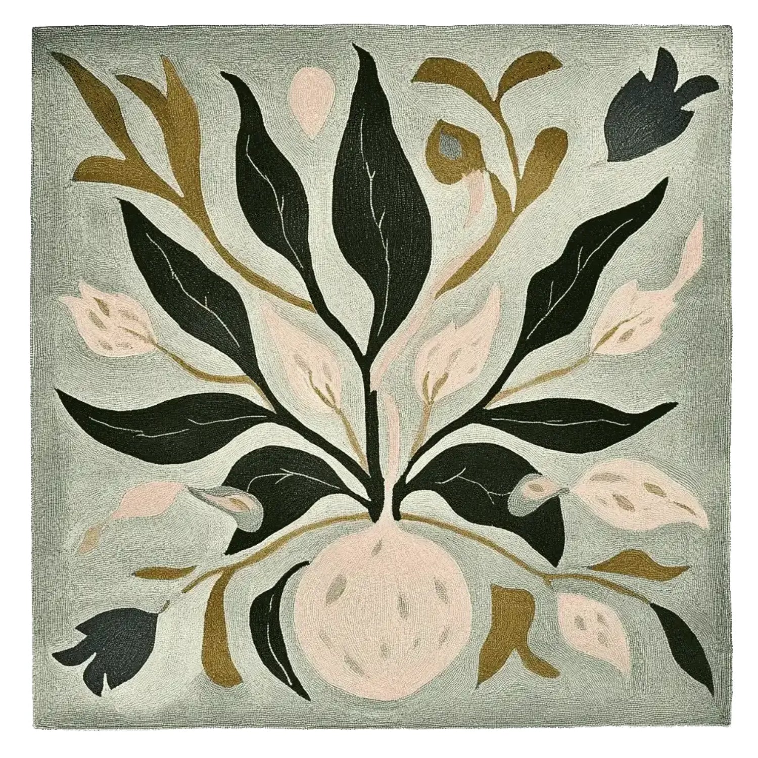Leafline Art Bloom Hand Tufted Rug