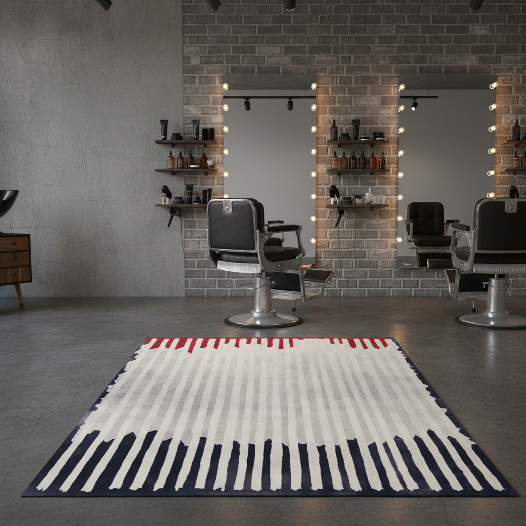 Lines in Motion Hand Tufted Rug