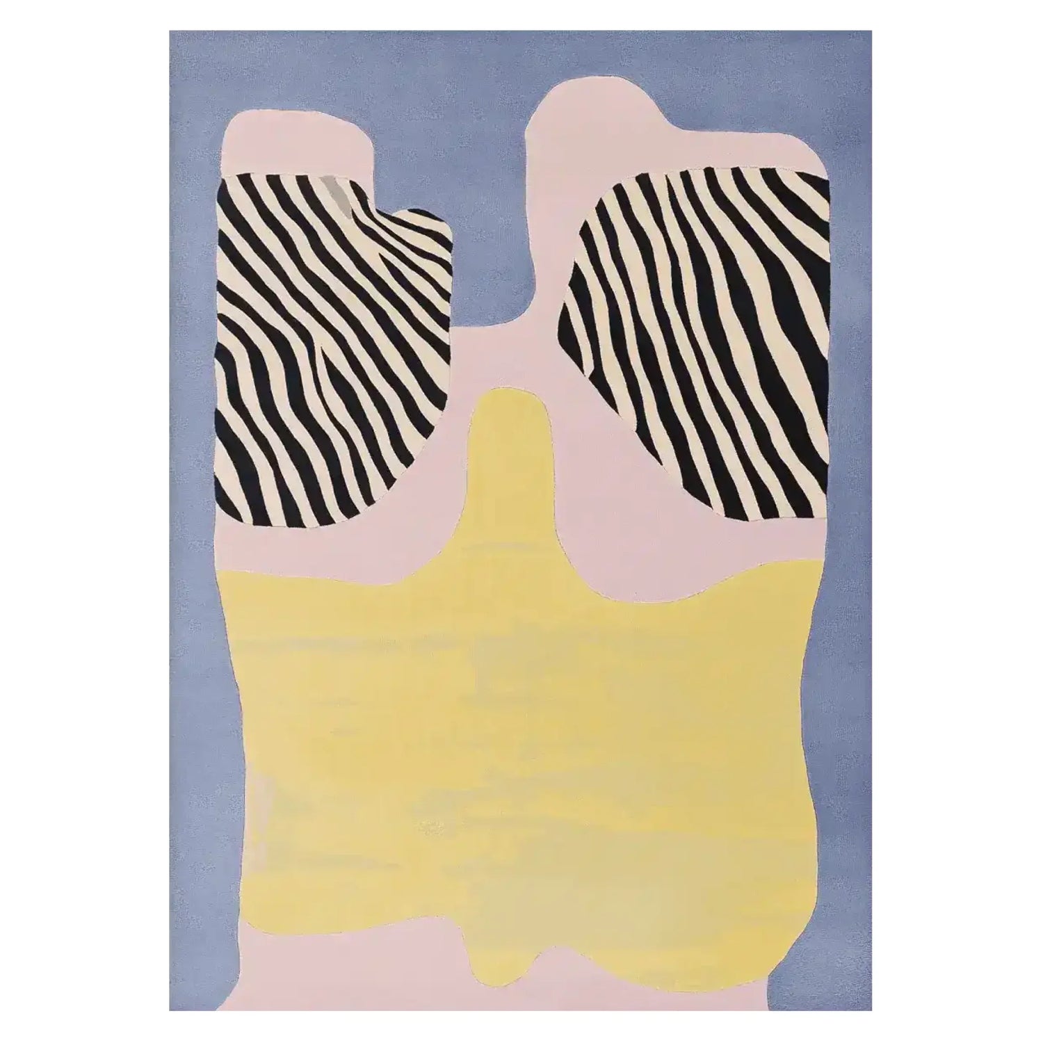 Liquid Stripe Field Hand Tufted Rug