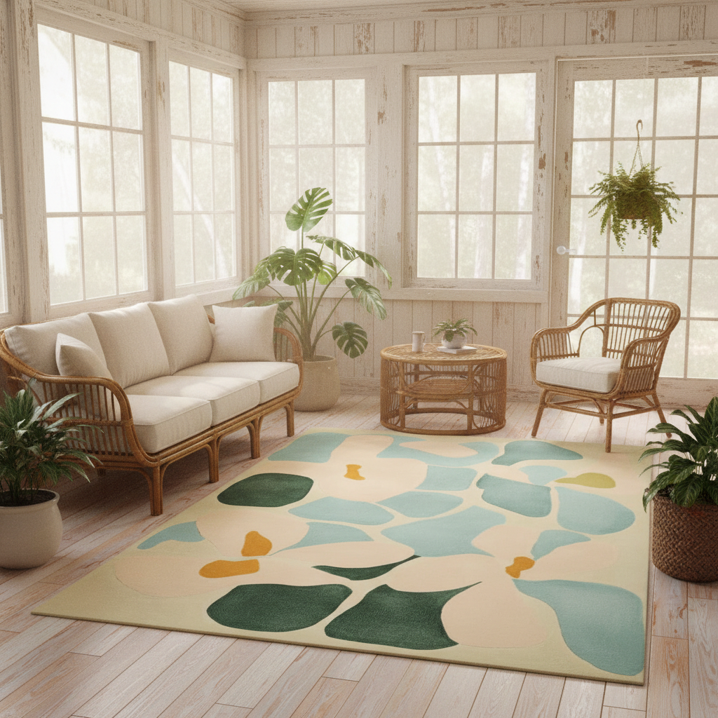 Liquid Terrain Mood Hand Tufted Rug