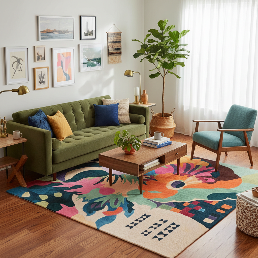 Lucid Abstract Dream Hand Tufted Rug