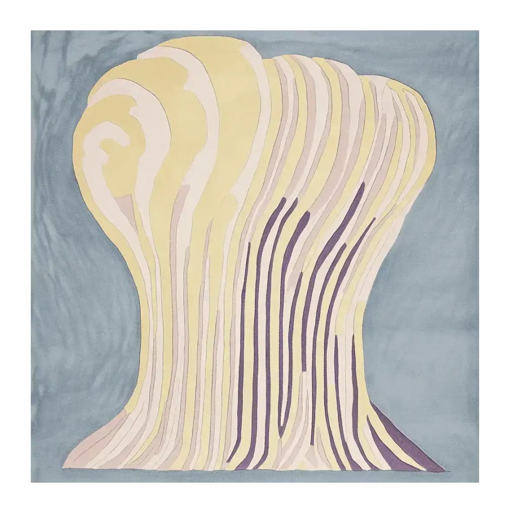 Melting Bloom Column Hand Tufted Rug