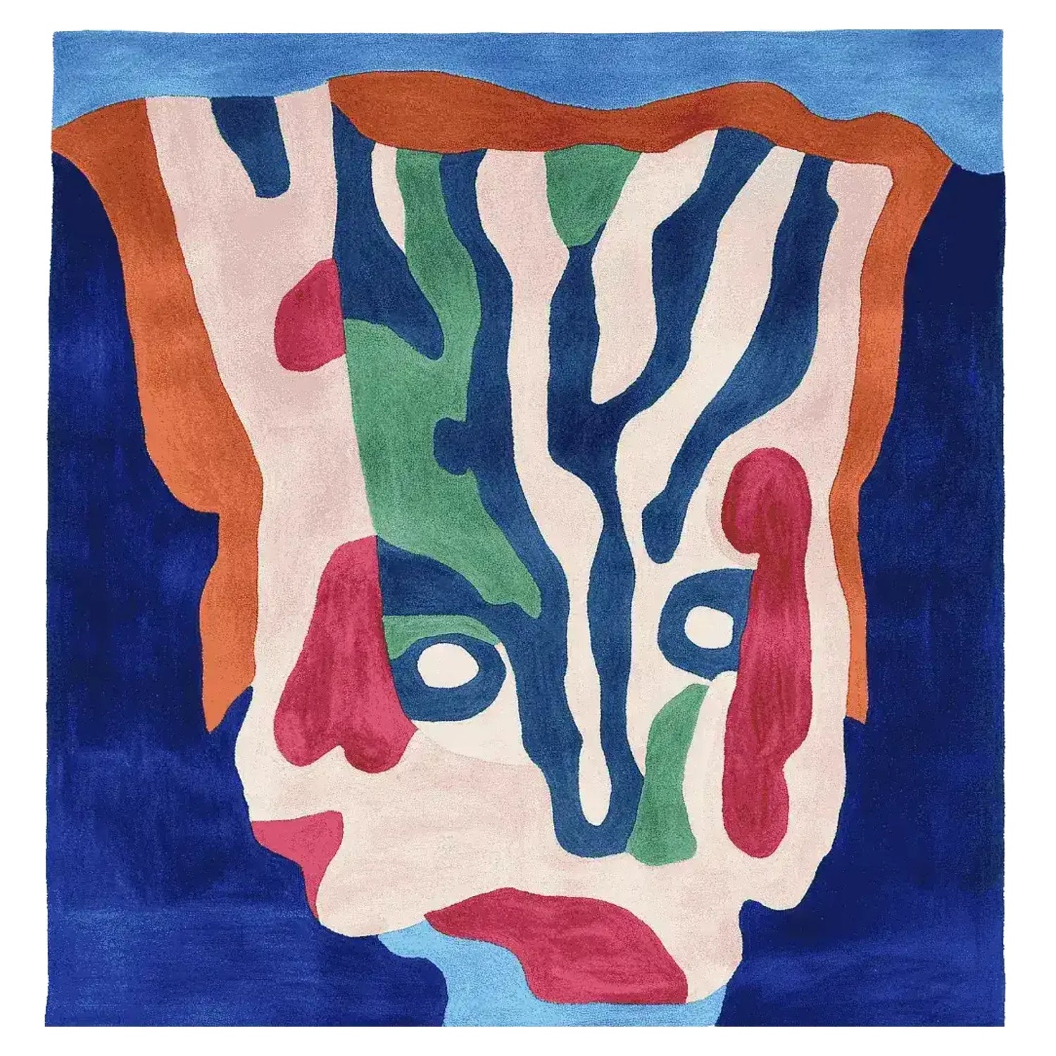 Melting Face Mirage Hand Tufted Rug