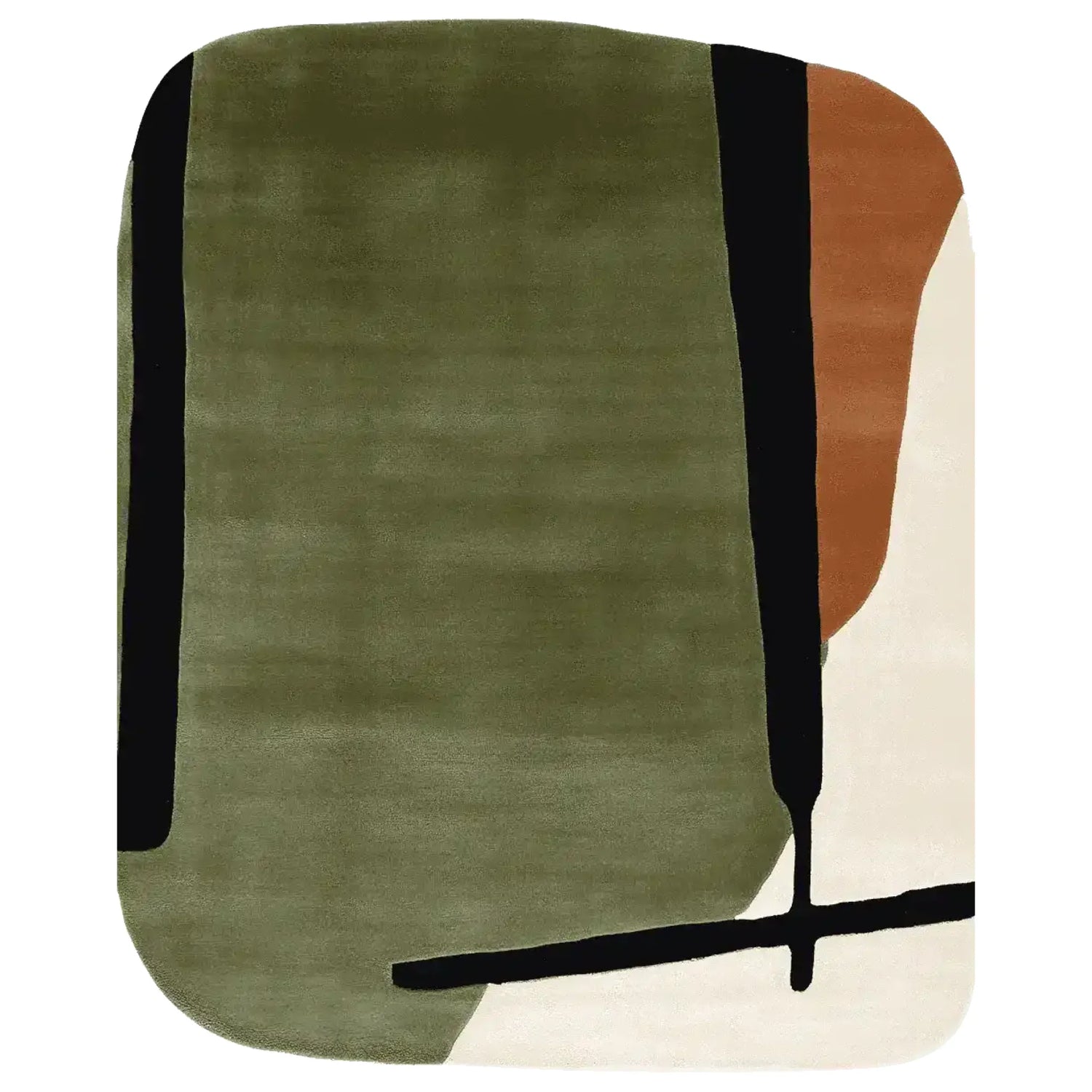 Midcentury Meadow Echo Hand Tufted Rug