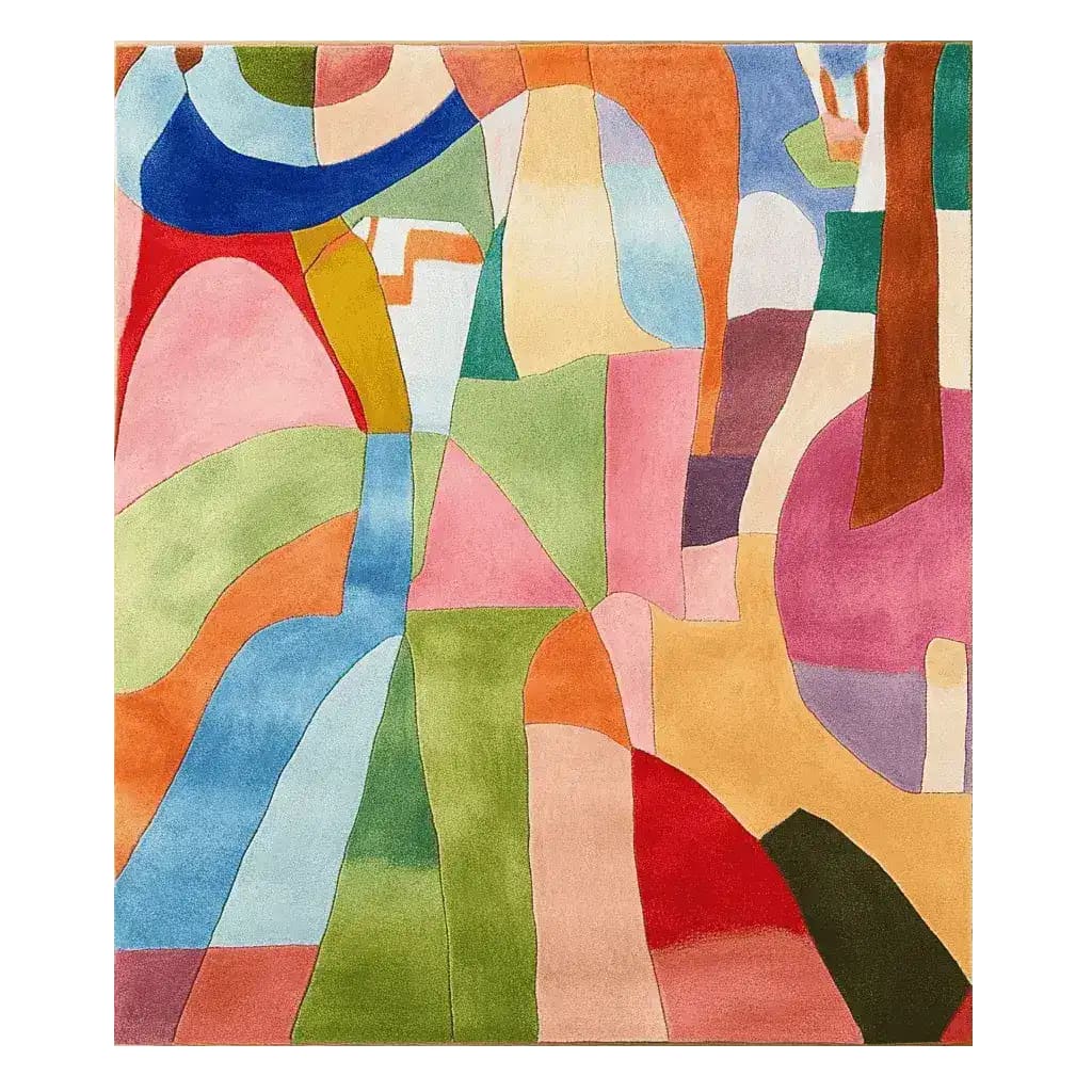 Modern Collage Hand Tufted Rug