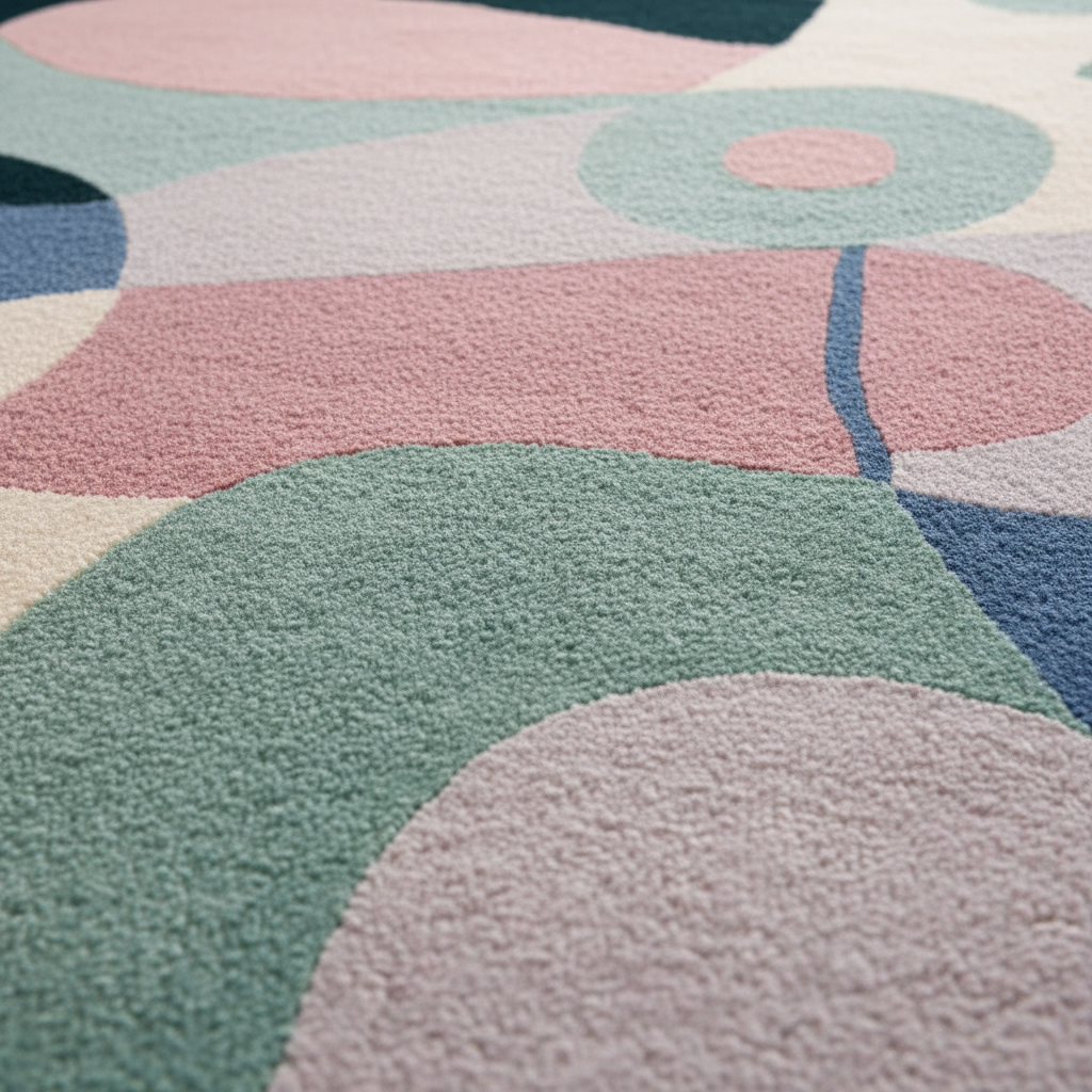Modern Meadow Dance Hand Tufted Rug