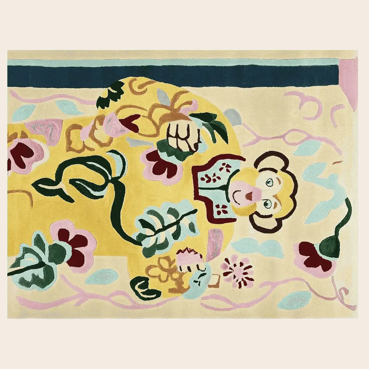 Monkey Magic Hand Tufted Rug - rug