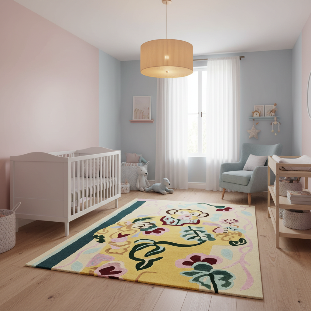 Monkey Magic Hand Tufted Rug
