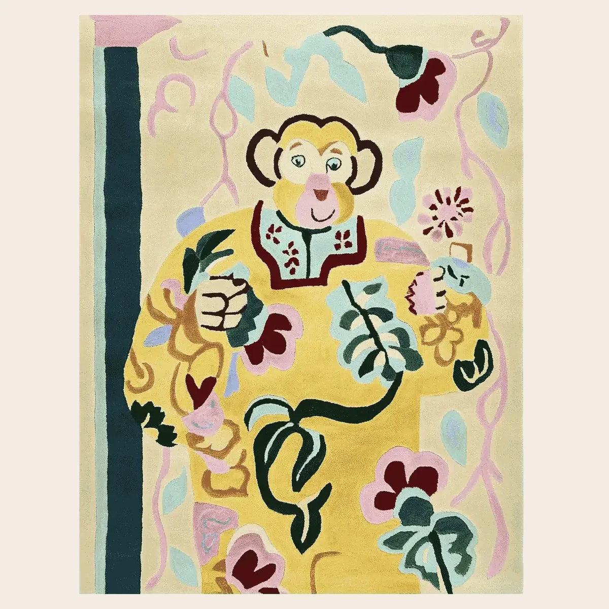 Monkey Magic Hand Tufted Rug - rug