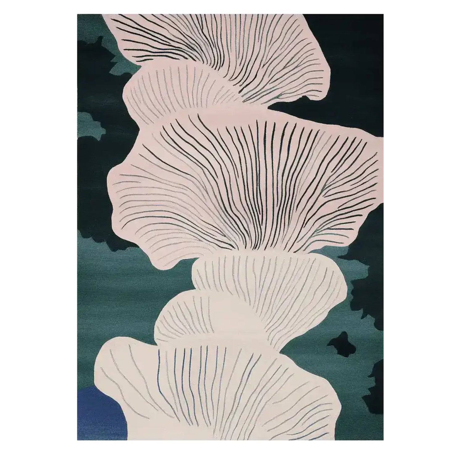 Moss Blush Layers Hand Tufted Rug
