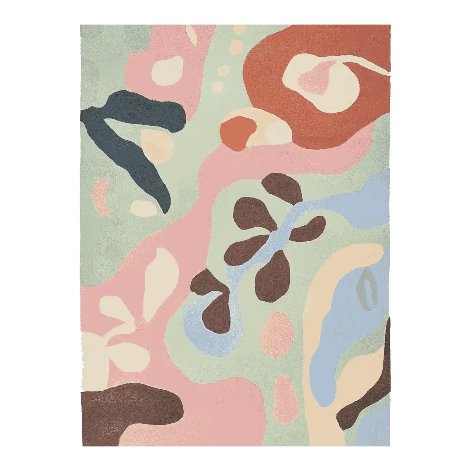 Muted Flora Song Hand Tufted Rug