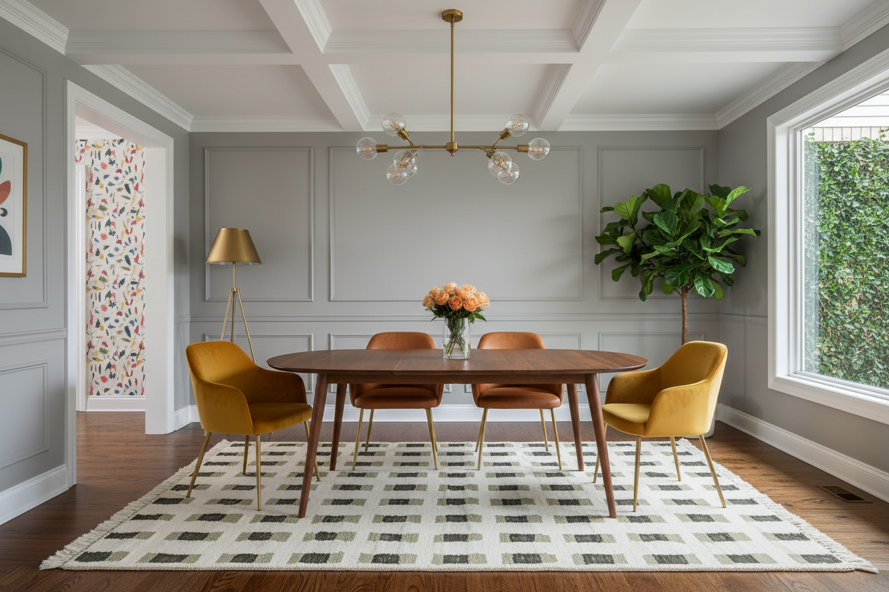 Muted Motion Hand Knotted Rug