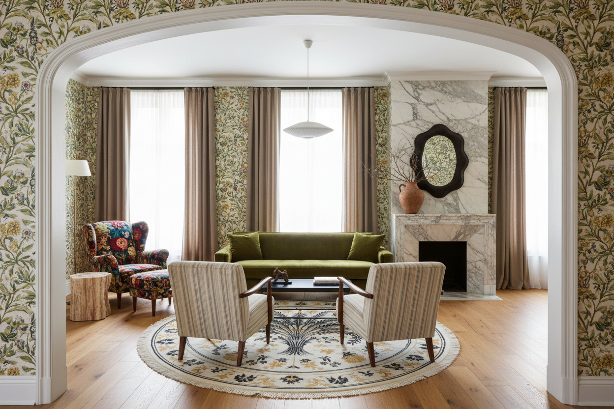 Oasis Embrace Knotted Wool Rug