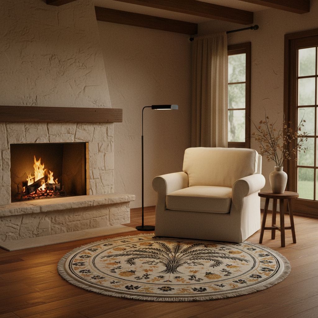 Oasis Embrace Knotted Wool Rug