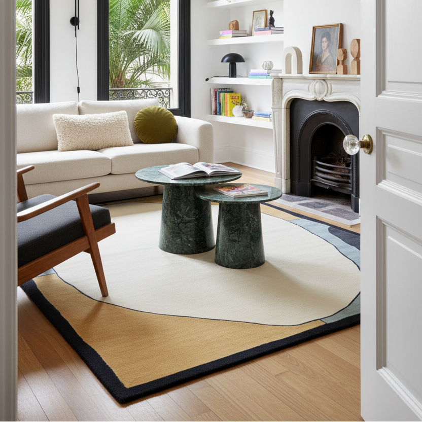 Organic Depth Layers Hand Tufted Rug