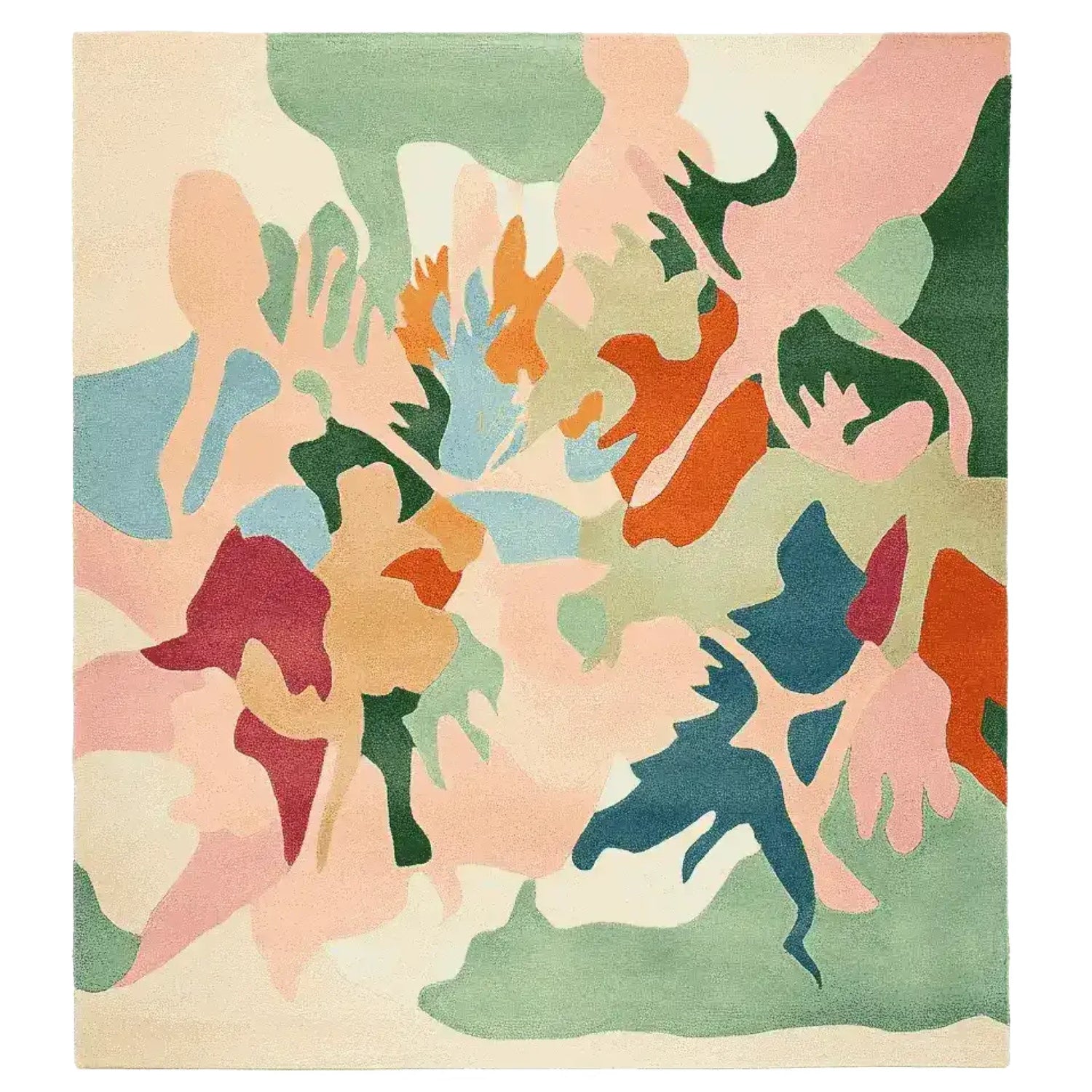 Organic Flame Fusion Hand Tufted Rug