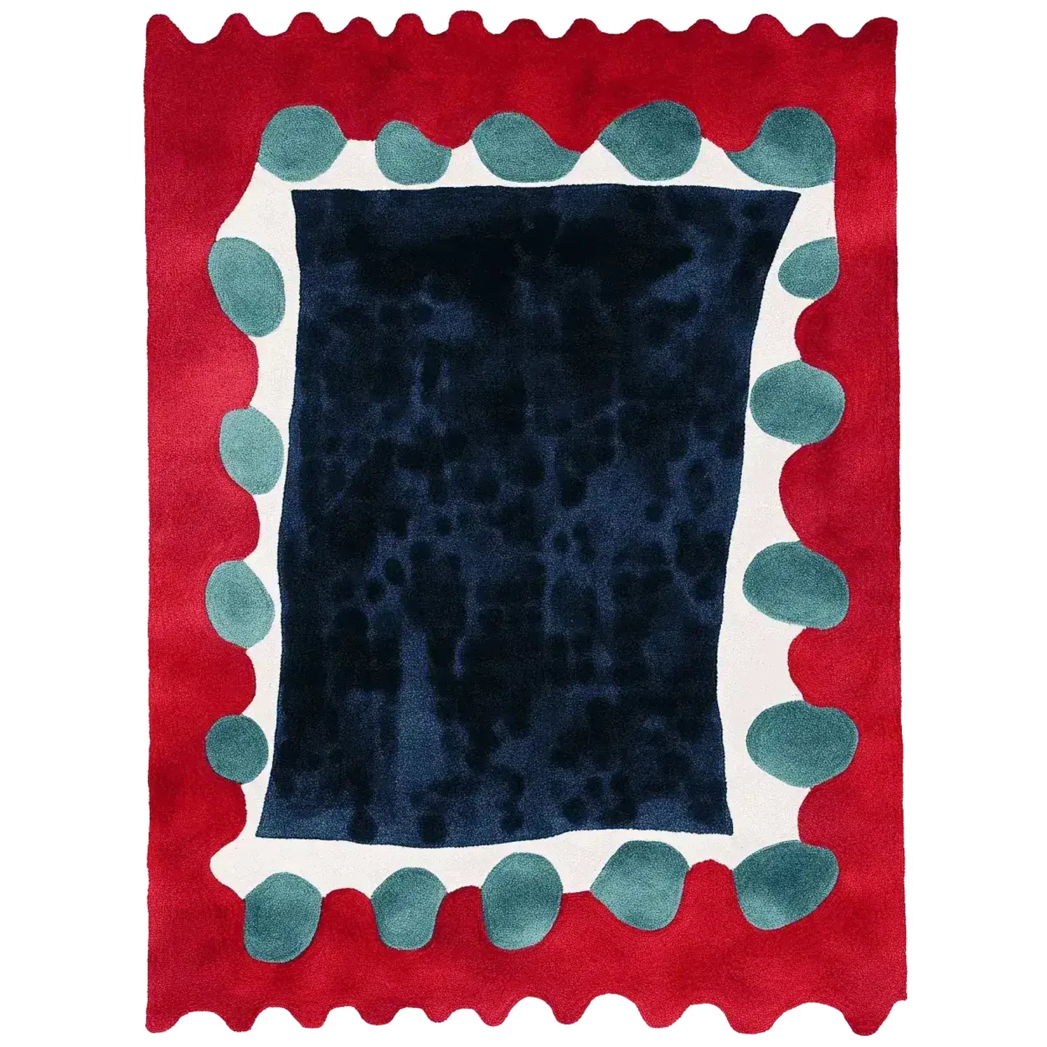 Pebbled Frame Hand Tufted Rug