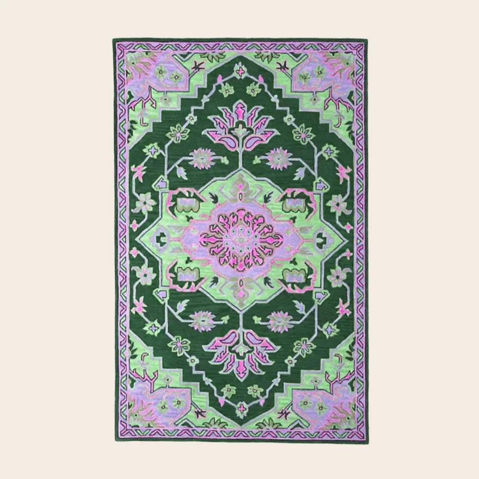 Persian Eye on Fire Hand Tufted Wool Rug