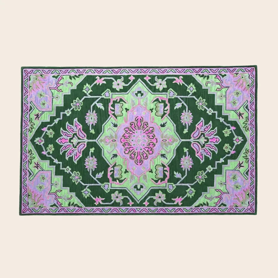 Persian Eye on Fire Hand Tufted Wool Rug