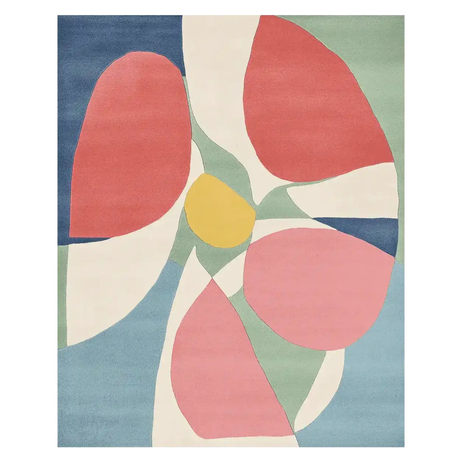 Petal Drift Field Hand Tufted Rug