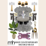 Pink Tibetan Tiger Accent Wool Rug