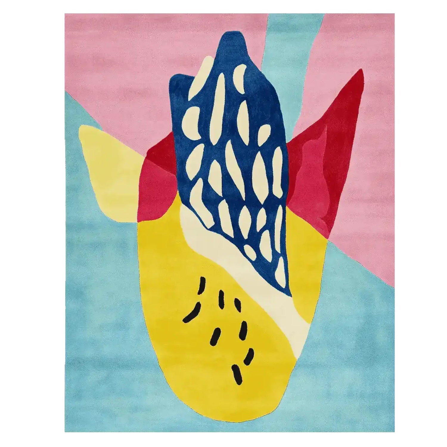Playful Rhythm Forms Hand Tufted Rug