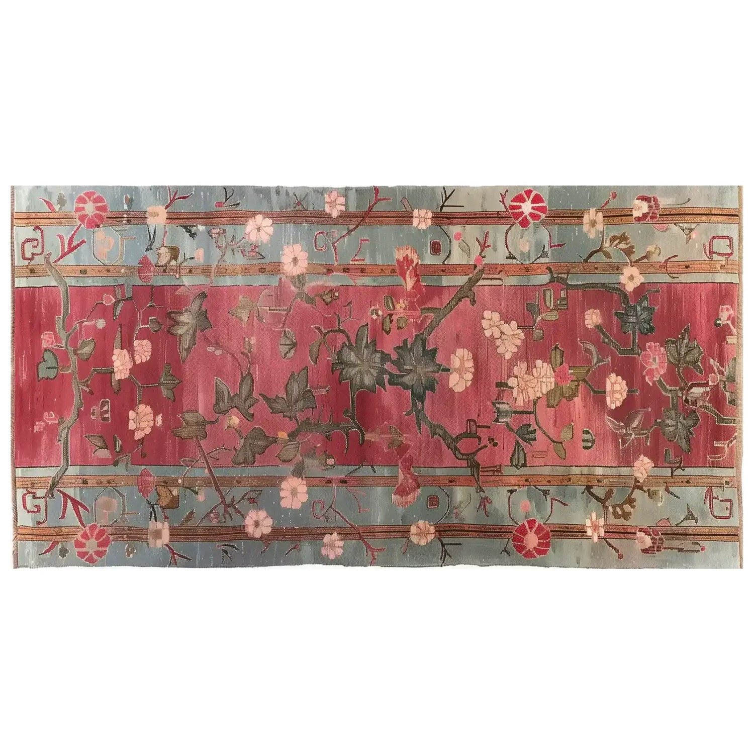 Poppy Serenade Knotted Wool Rug
