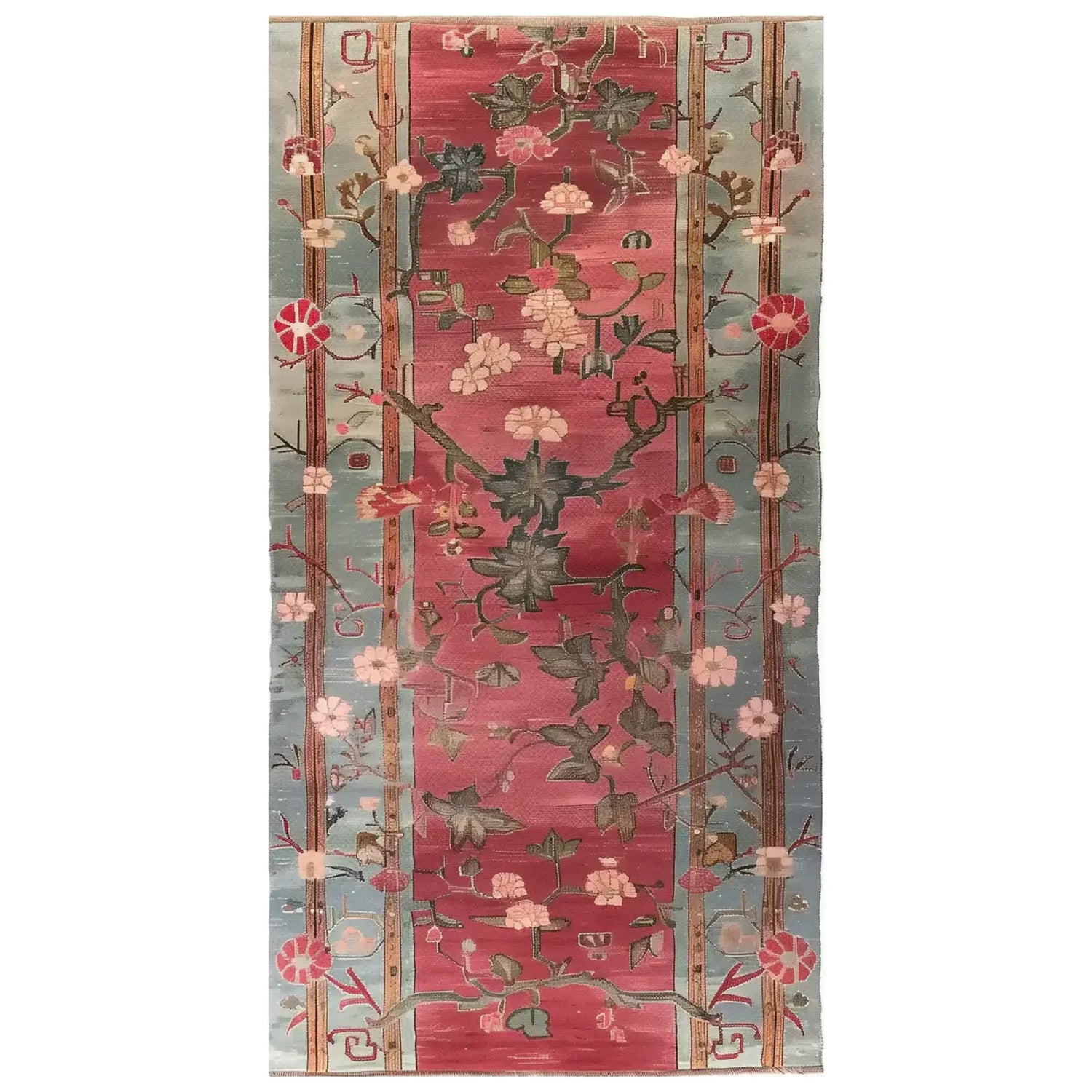 Poppy Serenade Knotted Wool Rug
