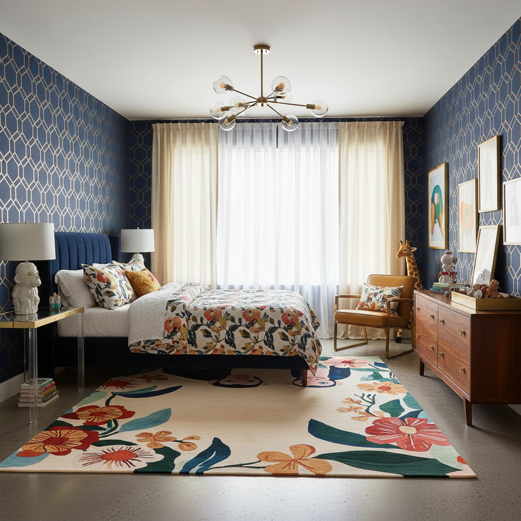 Primate Paradise Hand Tufted Wool Rug