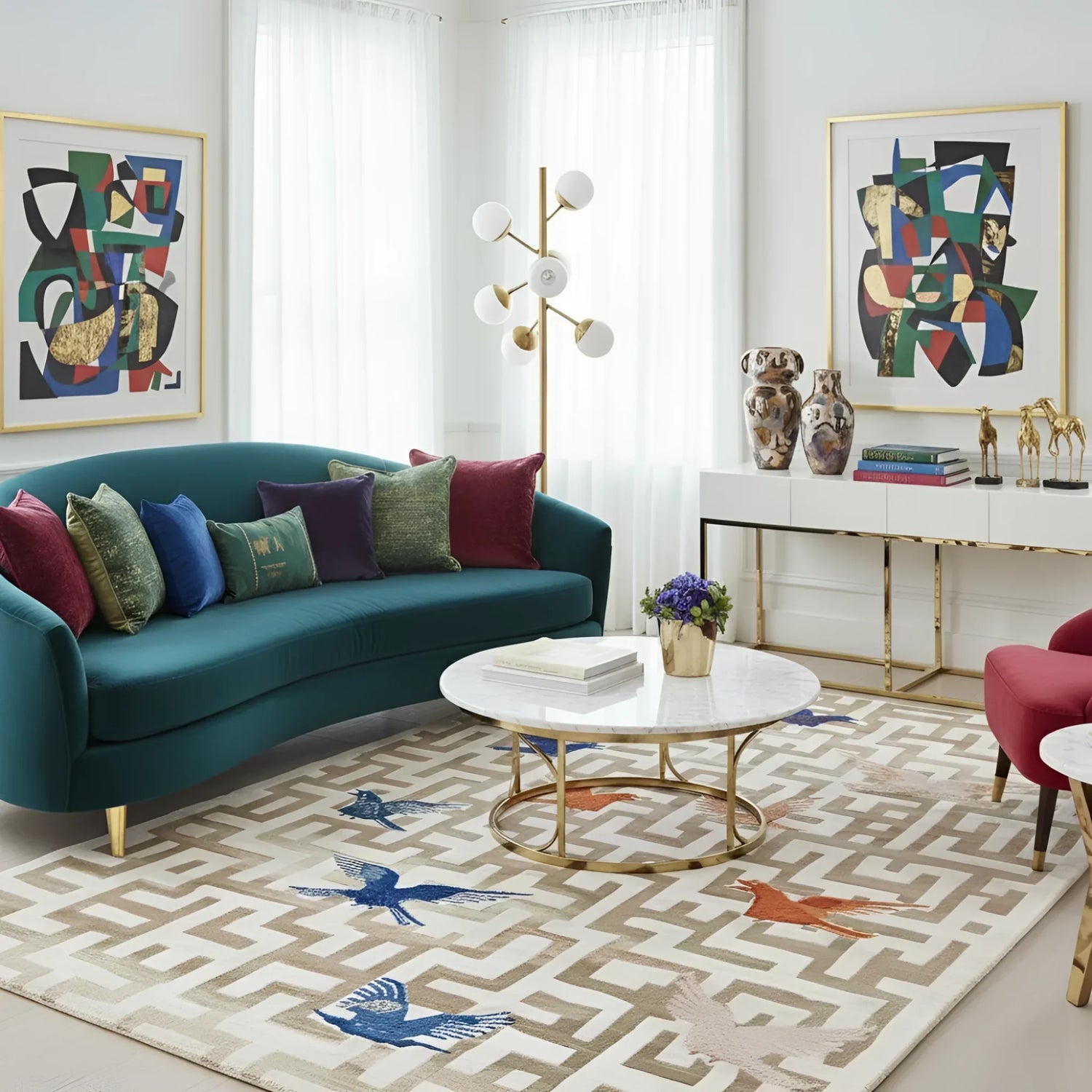 Radiant Journey Hand Tufted Wool Rug