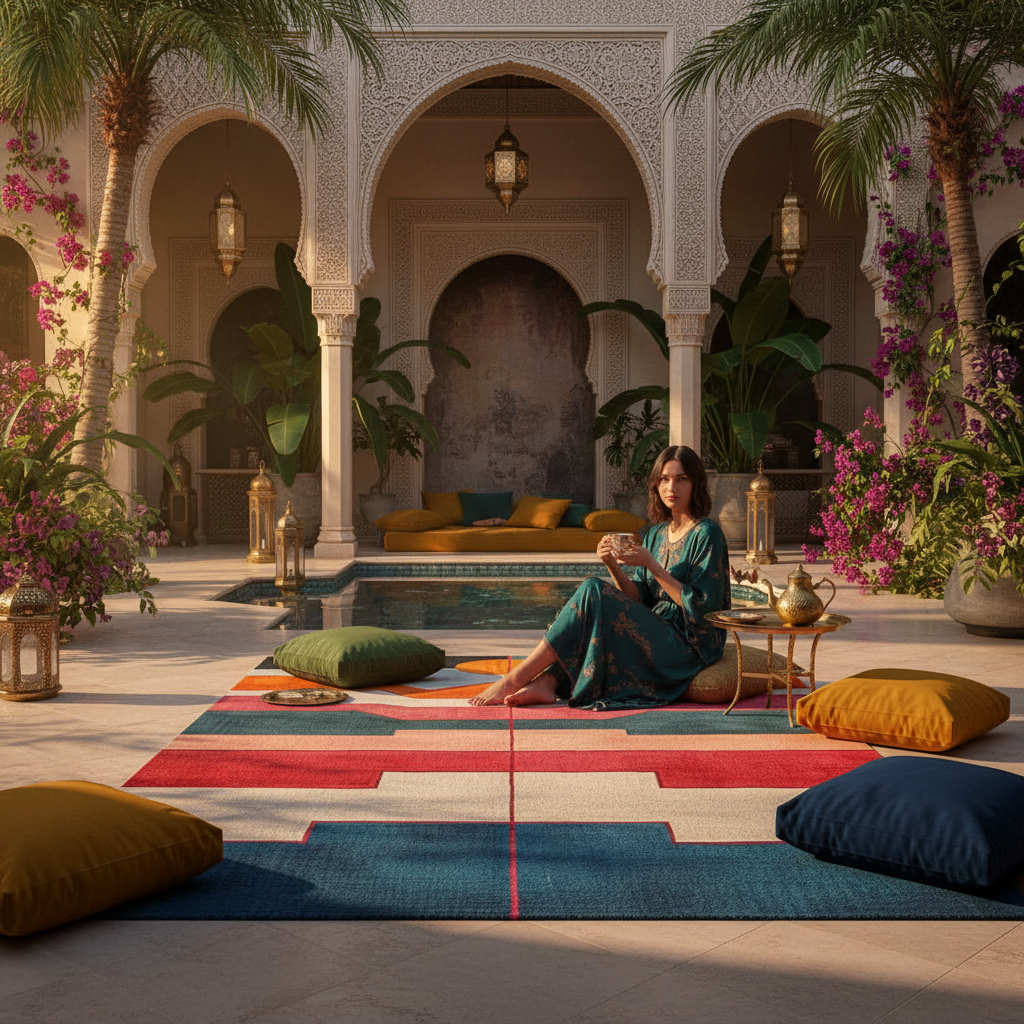 Radiant Sunscape Hand Tufted Wool Rug