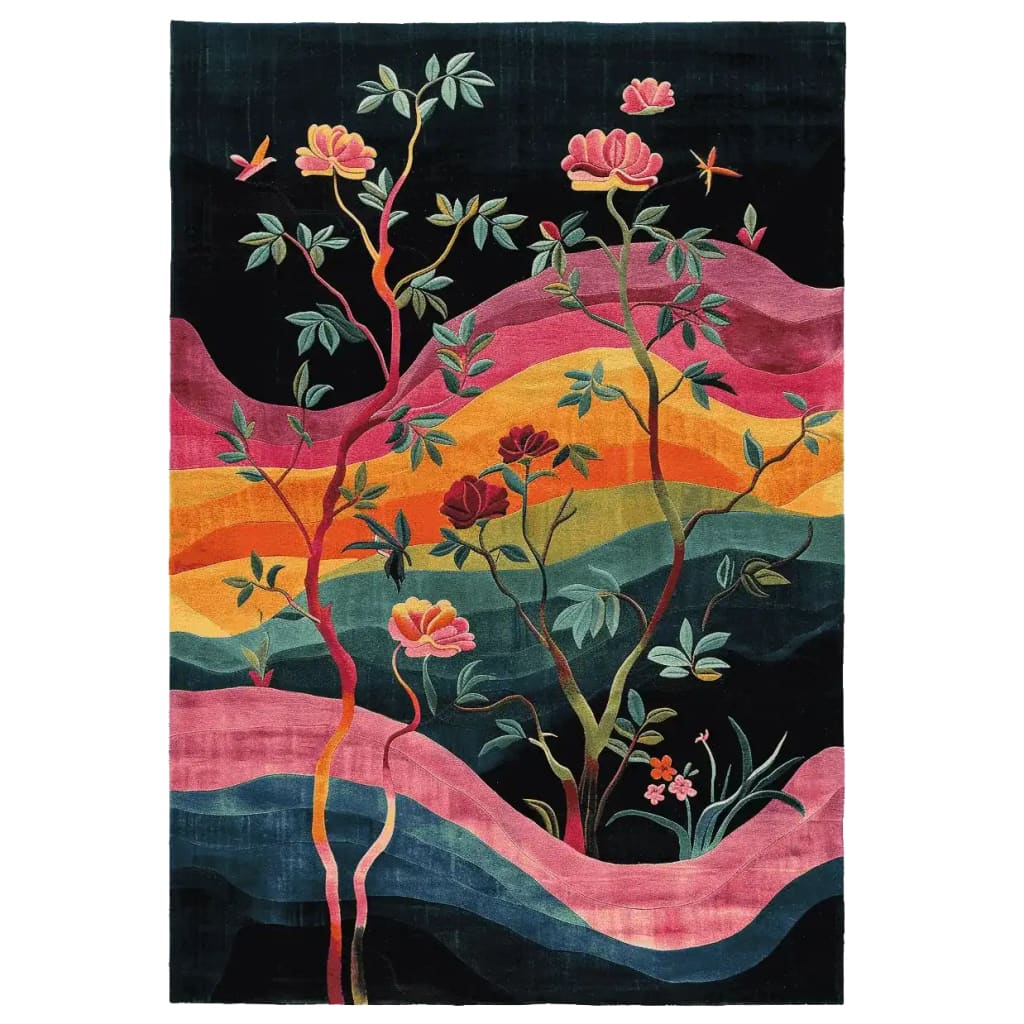Rainbow Garden Nightfall Hand Tufted Rug