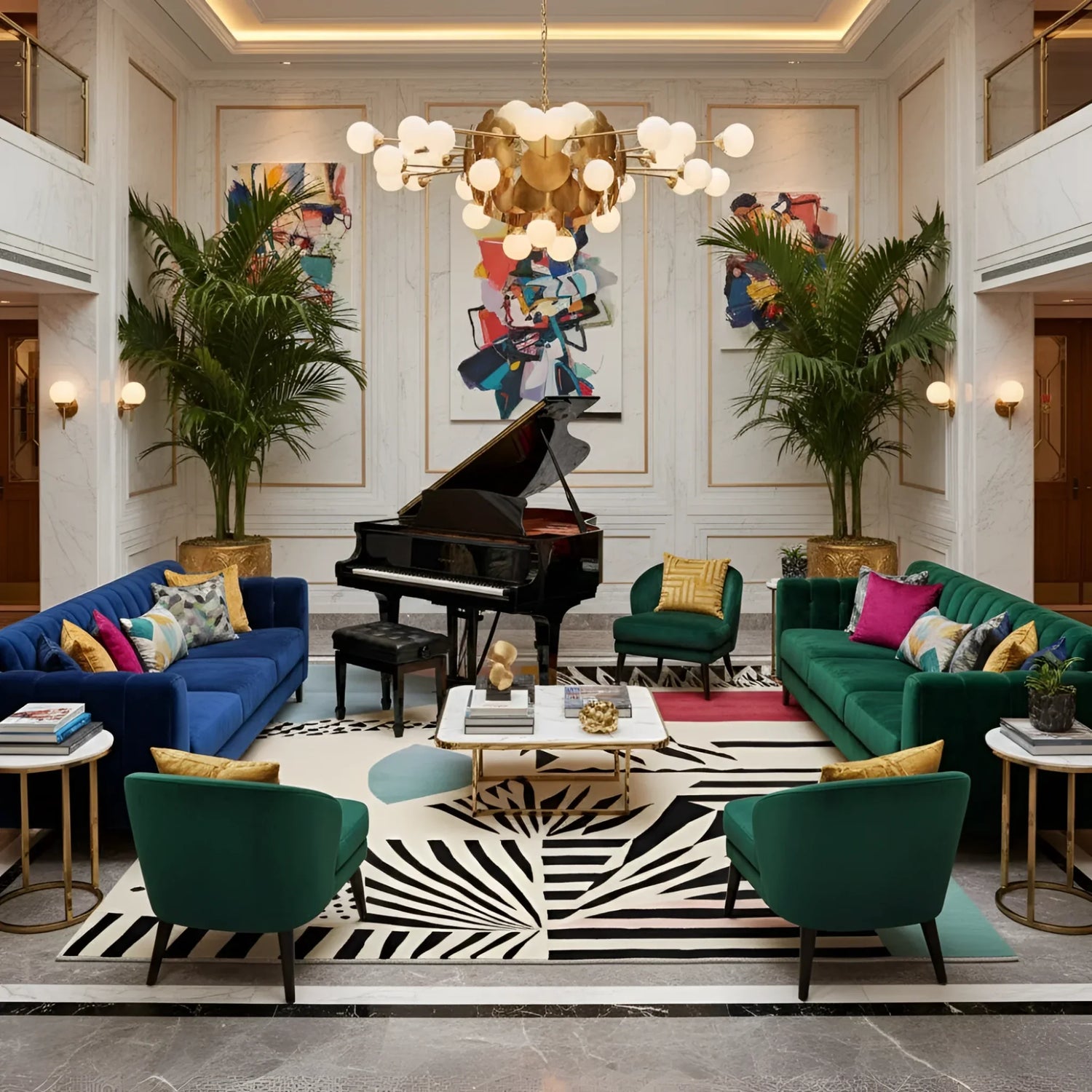 Retro Glitch Hand Tufted Rug